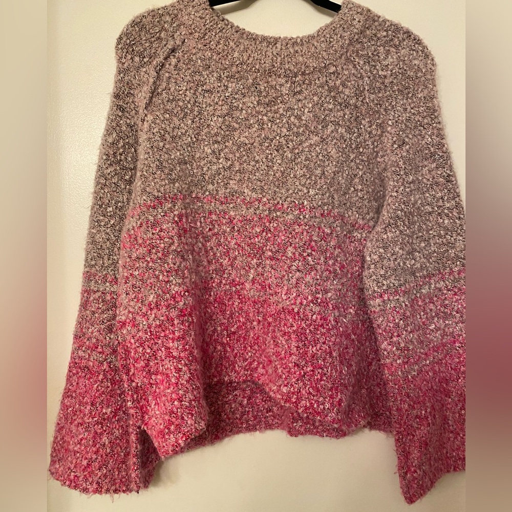 Free People Cozy purple and pink ombré Women's Sweater